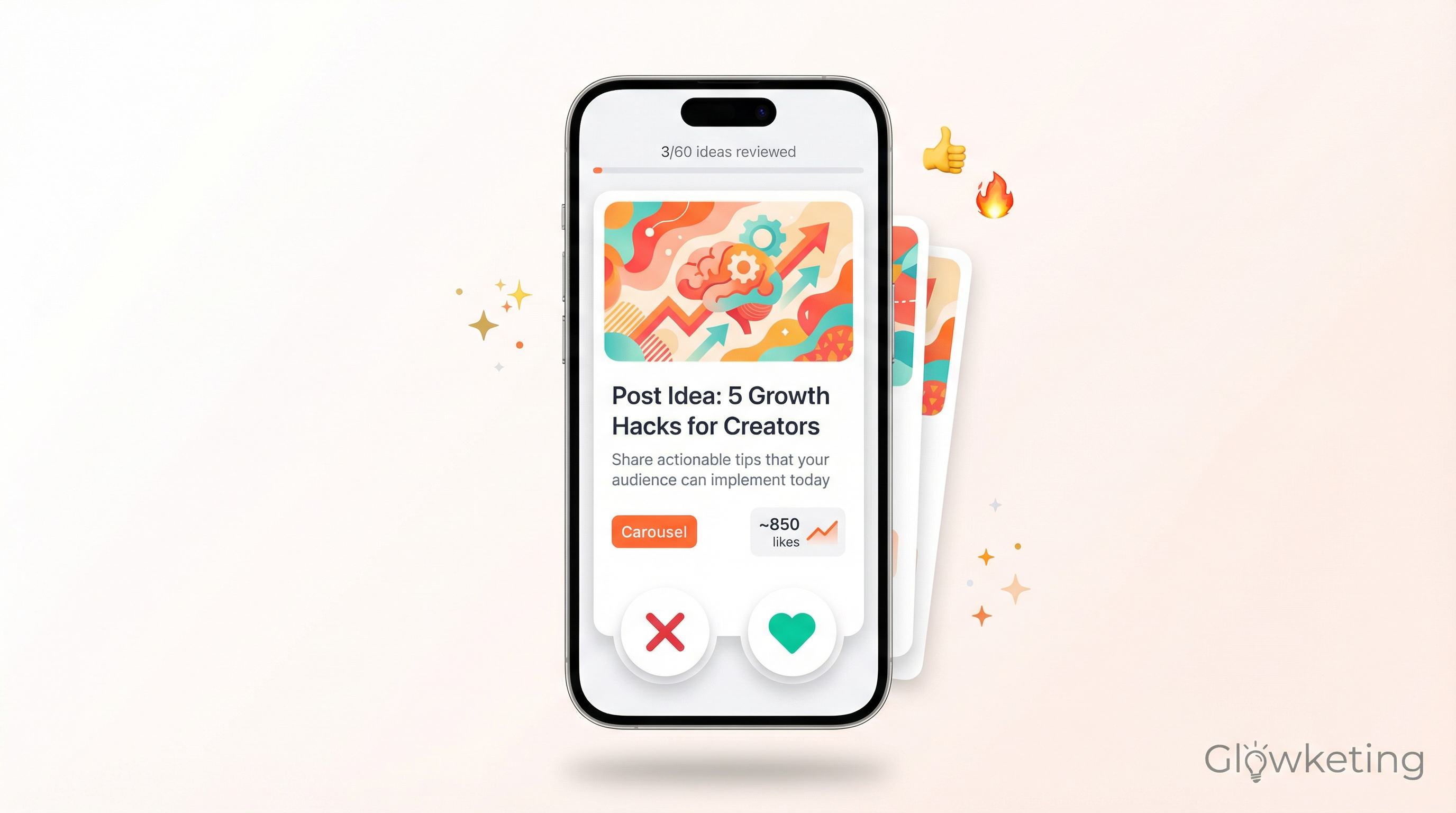 Glowketing Interface